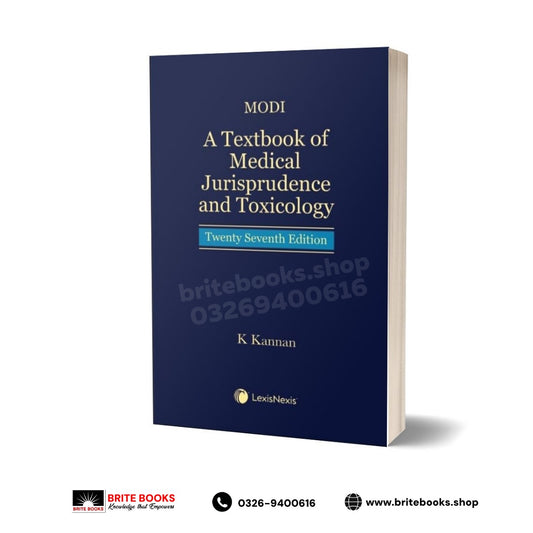 Modi: A Textbook of Medical Jurisprudence and Toxicology By K Kannan